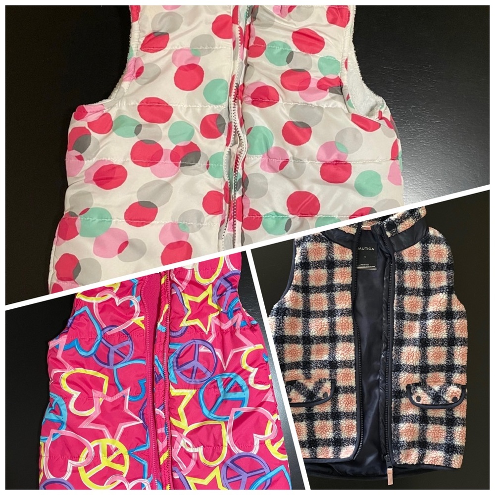 Girl’s Puffer Vests (3)